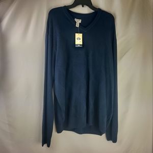 Dockers Levi's men v-neck diamond shape sweater blue